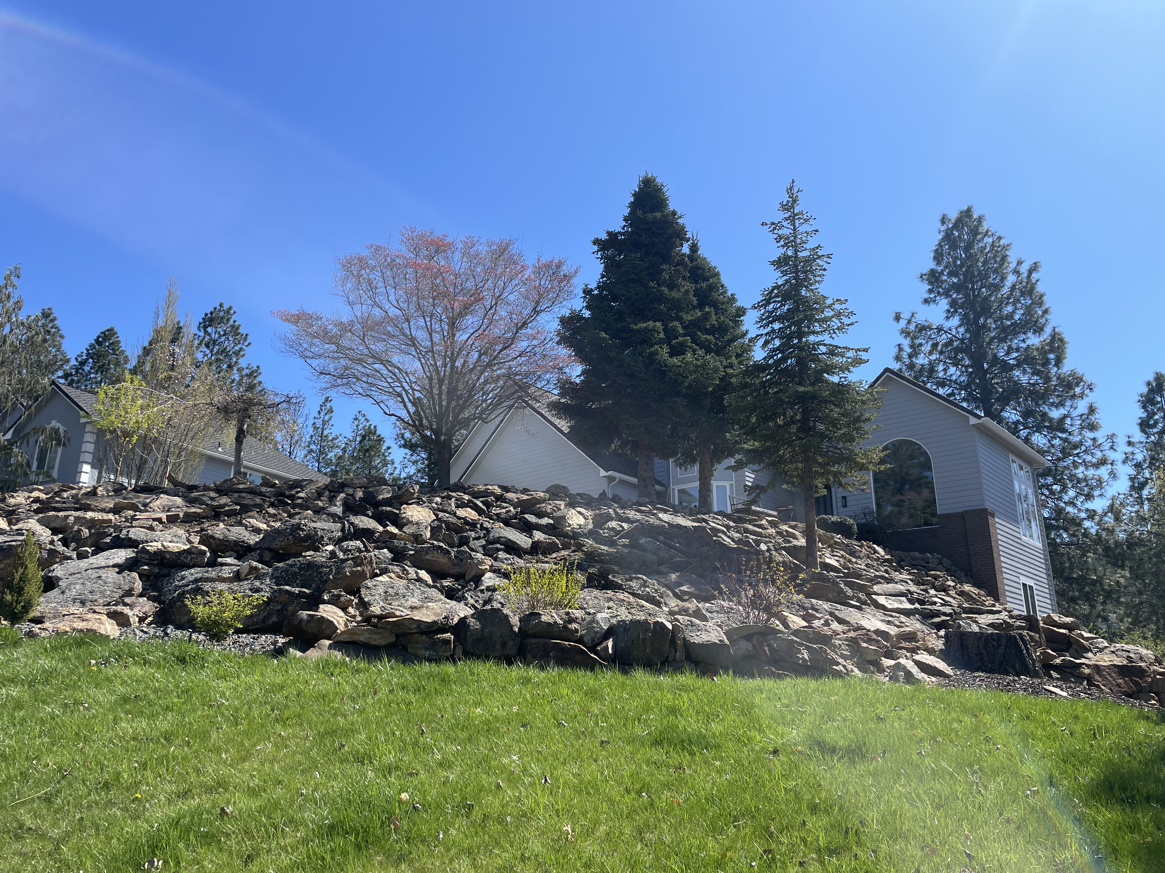 Hottest hot water rock retaining wall cleaning in Liberty Lake WA